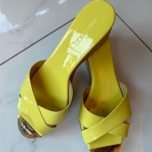 Jimmy Choo Lemon Yellow Mules